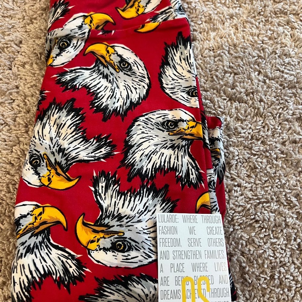Lularoe Eagle Leggings One Size New